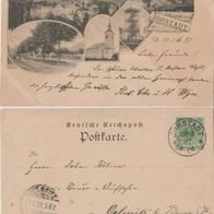 Jöhstadt-Erzgebirge AK 1897 Gruss aus Karte Erha.2