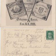 Kassel-Fahnenweihe Deutscher Ostbund AK 1928 Zur Erinnerung an die Fahnenweihe Erh1
