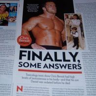Chris Benoit Full Pages Clippings Bericht
