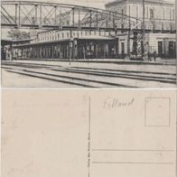 Kreuz-Ostbahn Krzy? Wielkopolski AK um 1915 Bahnhof Erh.1