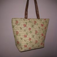 GOB-15 Handtasche, Damentasche, Schultertasche, Gobelin, signare, Rosen Muster