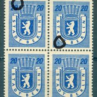 Alliierte Bes. Berlin Brandenburg postfrisch Plattenfehler Nr. 6 f44 „dicker blauer S