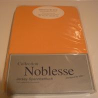 Jerseystretch Spannbetttuch 90x190cm-100x200cm Marke: Noblesse Farbe: orange Neu+OVP