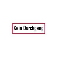 Alu-Schild 'Kein Durchgang' - 120 X 350 Mm | Wetterfest & Geprägt Für Privatgrundstück