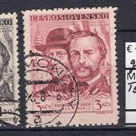 Tschechoslowakei 1948 100. Jahrestag der Versammlung MiNr 544 - 545 gestempelt