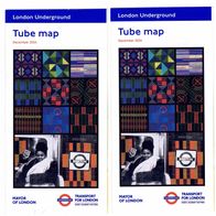 London Tube U-Bahn Sammelobjekt Taschenpläne Ausgabe hier: 12/2024 2 Stück NEU!