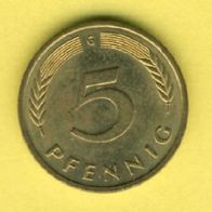 Deutschland 5 Pfennig 1988 G