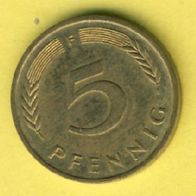Deutschland 5 Pfennig 1989 F