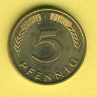 Deutschland 5 Pfennig 1989 J