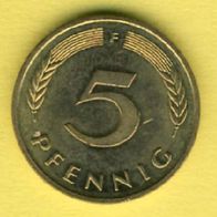 Deutschland 5 Pfennig 1993 F