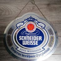 Acryl Spiegelschild Schild an Kette von Schneider Weisse *