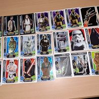 Sammelkarten Topps. Star wars Force Attax Konvolut 22 Stck