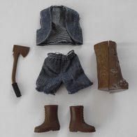 Mattel - Big Jim - Outfit-Set "Holzfäller" von 1974!