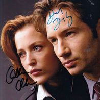 Gillian Anderson + David Duchovny (Akte X) - orig. sign. Grossfoto