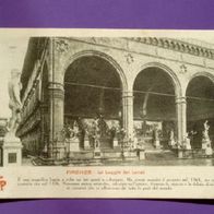 Florenz Firenze La Loggia del Lanzi 1924