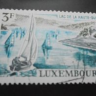 Luxemburg 832 gestempelt - Landschaften u. Bauten Stausee Segelboot 1971