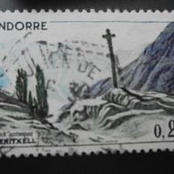 Andorra Französisch 224 gestempelt - Landschaften Gotisches Kreuz 1970