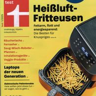 test-Heft Stiftung Warentest 01 Januar 2025 Heißluft-Fritteusen