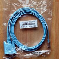 Cisco Consolenkabel DB9 auf RJ45 - 72-3383-01 REV. A2, hellblau - Neuware