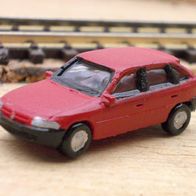 Opel Astra F ´91 - ´00, dunkelrot, 3D-Druck-Kleinserie, 2, Ep5, etchIT, 1:160