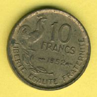 Frankreich 10 Francs 1952