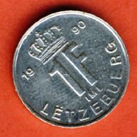 Luxemburg 1 Frang 1990