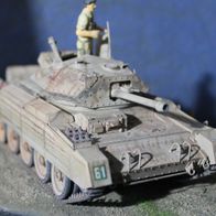 Maßstab 1:35 Italeri Crusader gebaut und gealtert