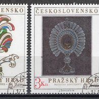 Tschechoslowakei 1974 Prager Burg MINr. 2201 - 2202 gestempelt