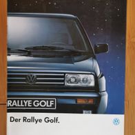 Prospekt VW GOLF RALLEY GOLF1989 8