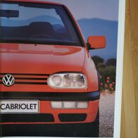 Prospekt VW Golf Cabrio 1994 10