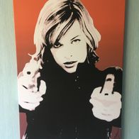Bild Resident Evil "DEATH" Milla Jovovich 100 x 70 Pop Art - No.14/50 Limited Edition