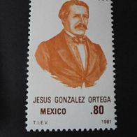 Mexiko 1740 * * - Jesus Gonzales Ortega Gouverneur 1981
