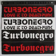 Turbonegro 4 verschiedene Aufkleber Sticker