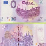 0 Euro Schein Lübeck XEHJ 2018-3 selten Nr 2604