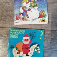 2 Weihnachtspixi Bücher Weihnachten 1980 *