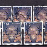 Schweiz MiNr. 2834 Weihnachten gestempelt zur Auswahl M€ 2,70 #I22df