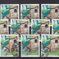 Schweiz MiNr. 2761 Eisvogel gestempelt zur Auswahl M€ 2,70 #I25df