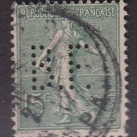 Frankreich 130 O Perfin #061787