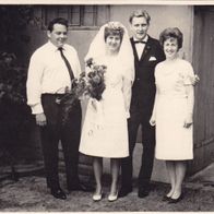 altes Foto Vintage Hochzeit um 1960. ( G2 )