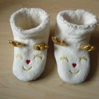 Weihnachten kuschelige Mädchen Hausschuhe Rentier Rudolf 29/30