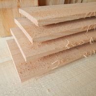 Lärche Bauholz Brett 15x2,5cm - 100cm Länge Sägerau Für Schalung & Sichtschutz