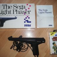 The Sega Light Phaser Master System OVP+Bedienungsanleitung+ Spiel