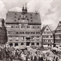 Foto AK. Tübingen, Markt auf dem Marktplatz. um 1955. . ( G3 )