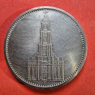 5 Reichsmark 1935 F, Garnisonkirche in Potsdam, 900er Silber