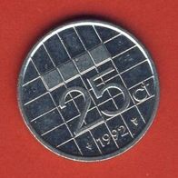 Niederlande 25 Cent 1992
