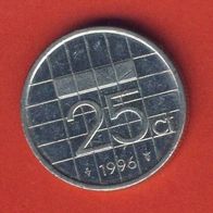 Niederlande 25 Cent 1996