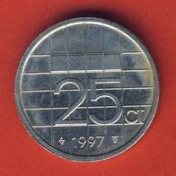 Niederlande 25 Cent 1997