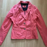 STREET ONE DAMEN FRAUEN JACKE BLAZER JACKE ROT Cardigan S 36 Gebraucht Getragen