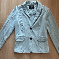 STREET ONE DAMEN FRAUEN JACKE BLAZER TÜRKIS GRÜN Cardigan S 36 Gebraucht