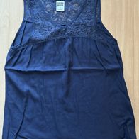 VERO MODA DAMEN FRAUEN BLAU BLUSE TOP XS 34 Gebraucht Ärmellos TRÄGER